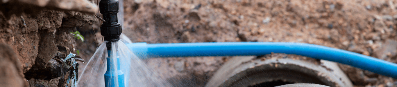 roturas em redes de rega